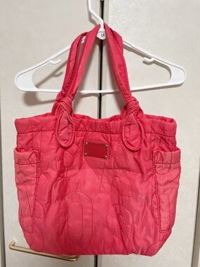 Marc Jacobs Quilted Pink Tote with Knotted Straps